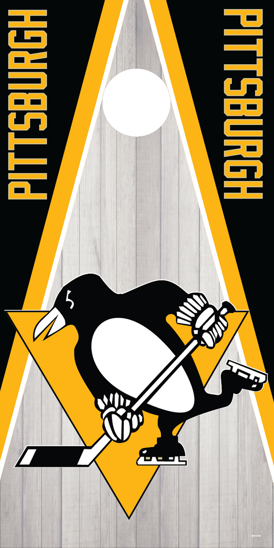 Pittsburgh Penguins Cornhole Board Skins (Pair)
