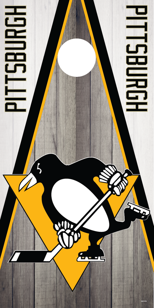 Pittsburgh Penguins Cornhole Board Skins (Pair)