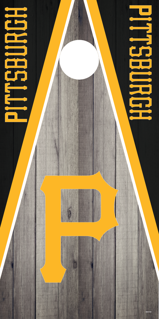 Pittsburgh Pirates Cornhole Board Skins (Pair)