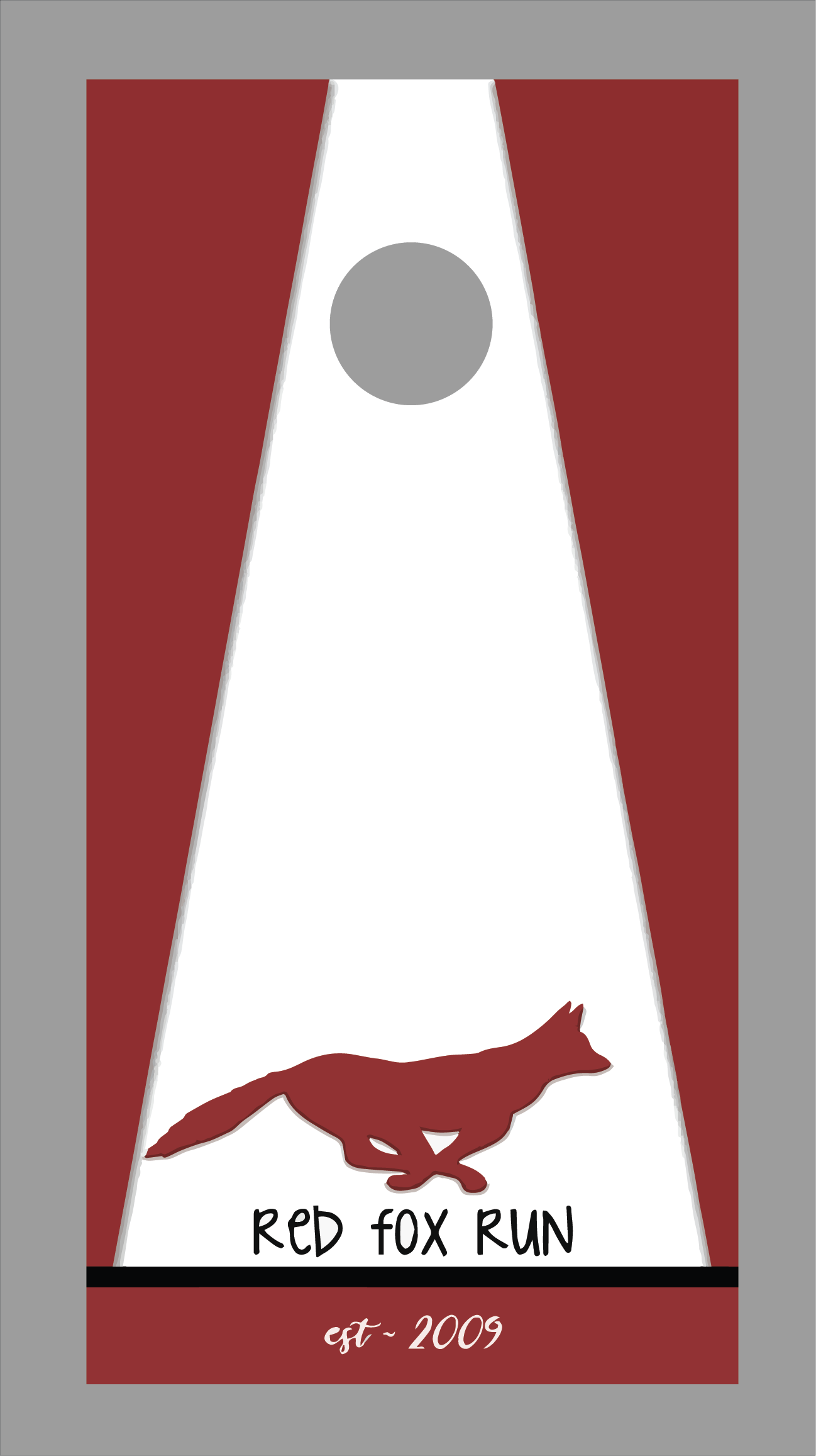 Red Fox Cornhole Board Skins (Pair)