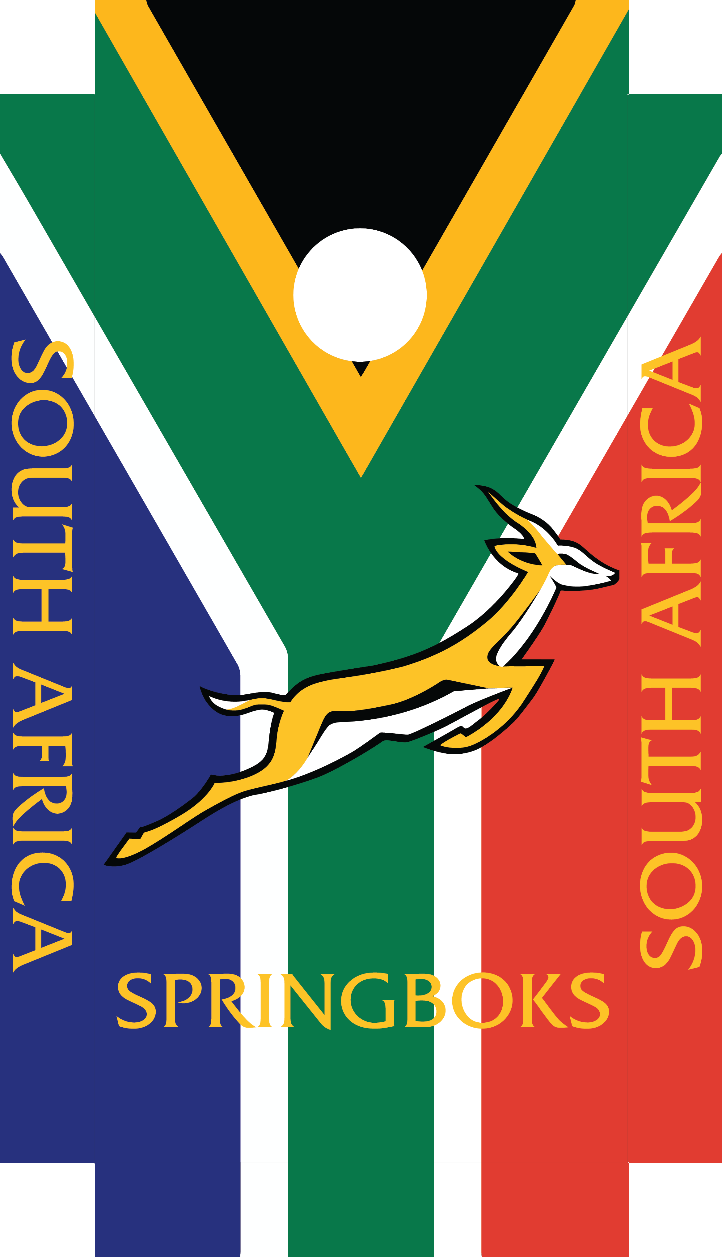 Springboks Cornhole Board Skins (Pair)