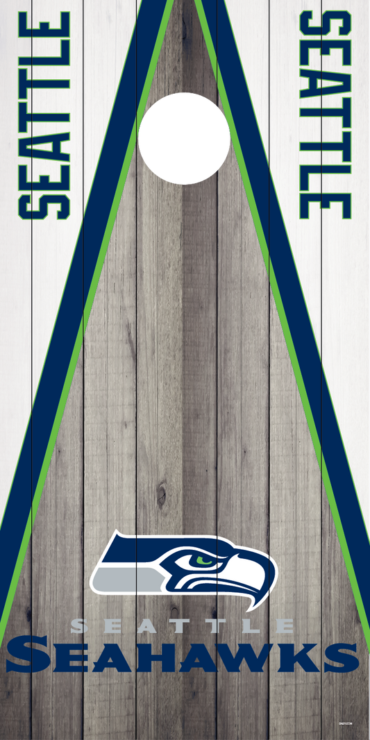 Seattle Seahawks Cornhole Board Skins (Pair)