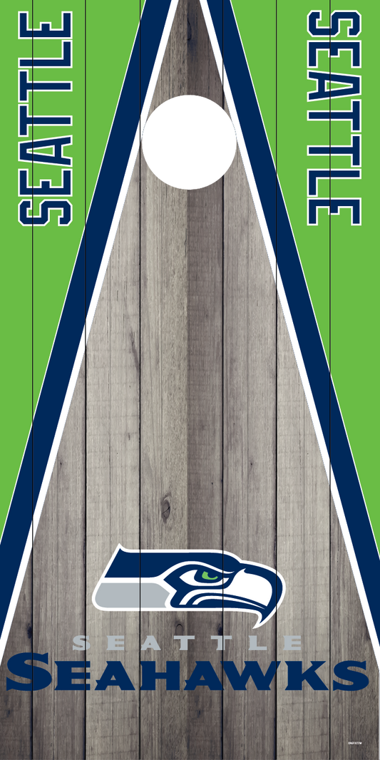 Seattle Seahawks Cornhole Board Skins (Pair)