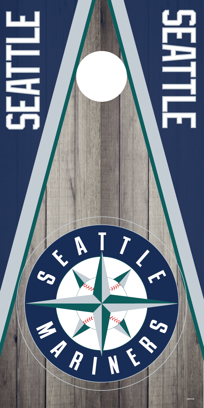 Seattle Mariners Cornhole Board Skins (Pair)