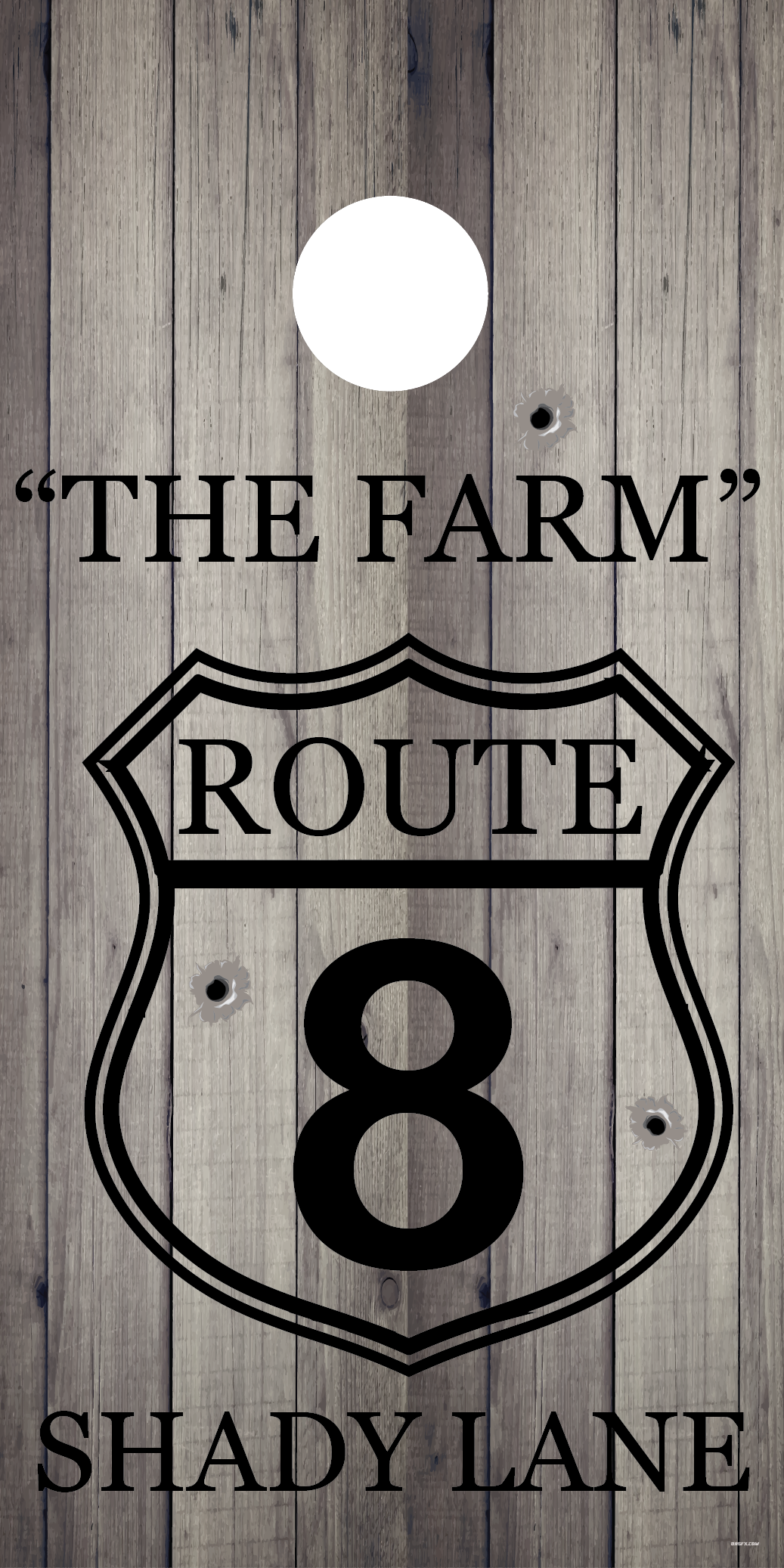 Personalized Farm Cornhole Board Skins (Pair)