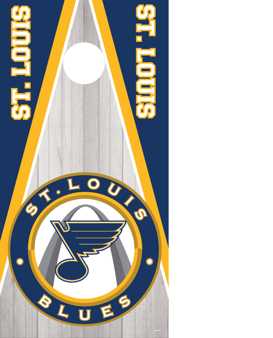 St. Louis Blues Cornhole Board Skins (Pair)