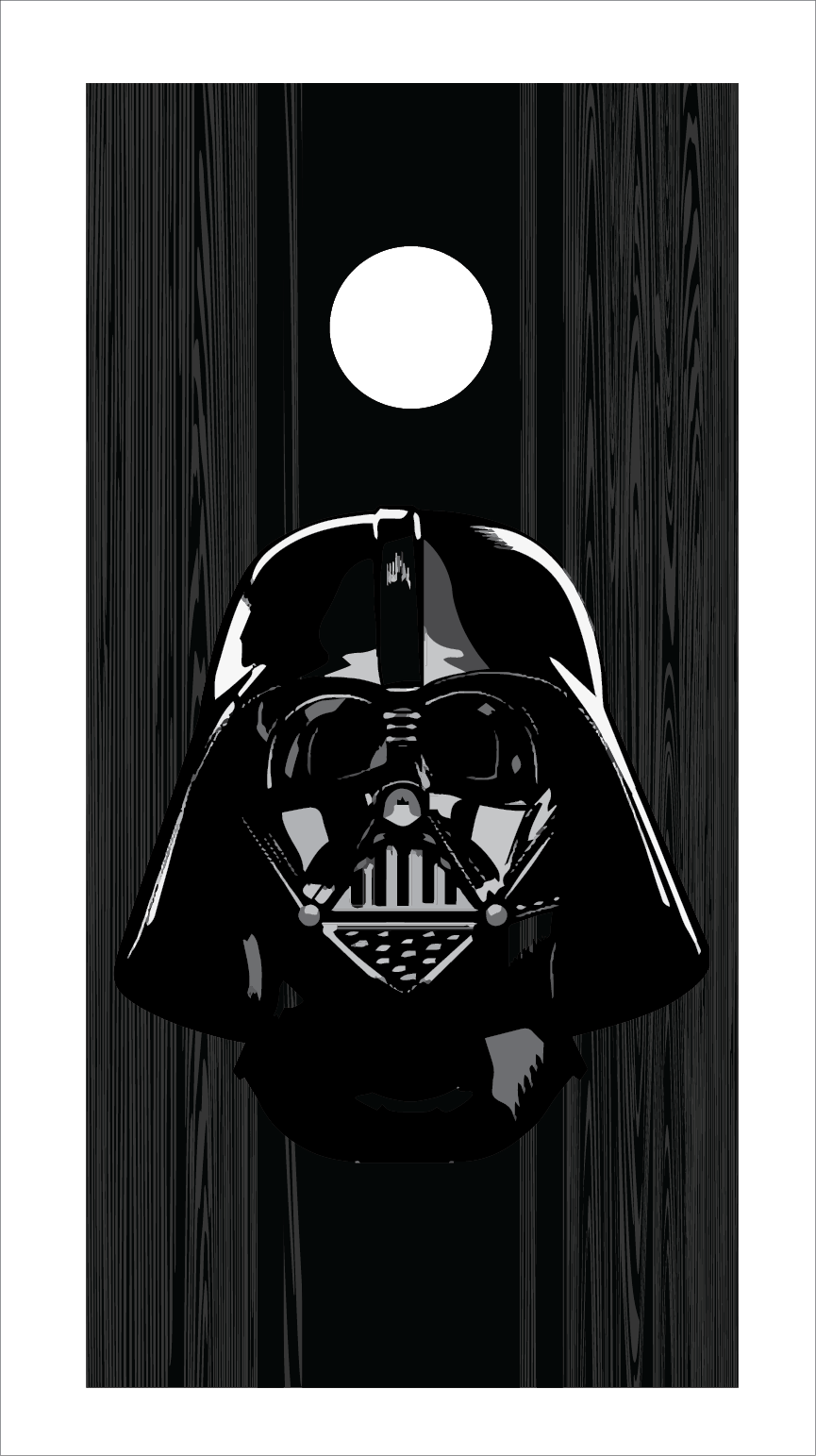 Star Wars Vader and Storm Trooper Cornhole Board Skins (Pair)