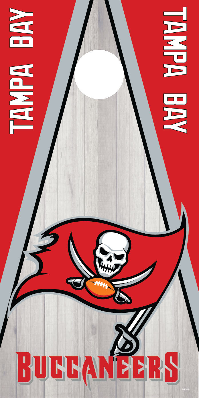 Tampa Bay Buccaneers Cornhole Board Skins (Pair)