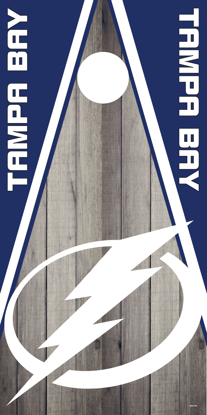 Tampa Bay Lightning Cornhole Board Skins (Pair)