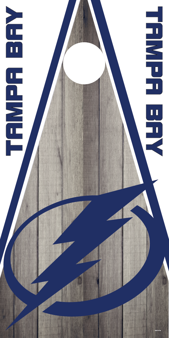 Tampa Bay Lightning Cornhole Board Skins (Pair)