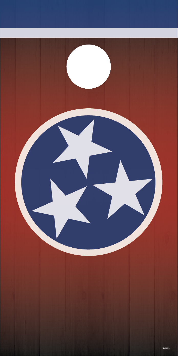 Tennessee Flag Cornhole Board Skins (Pair)
