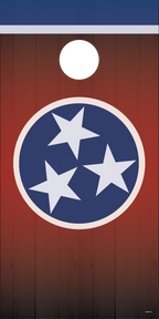 Tennessee Flag Cornhole Board Skins (Pair)