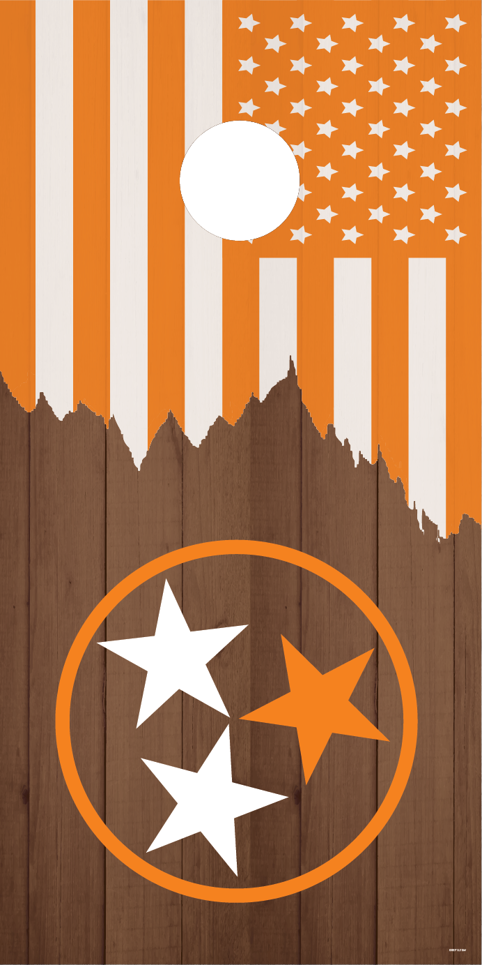 Tennessee Volunteers Cornhole Board Skins (Pair)