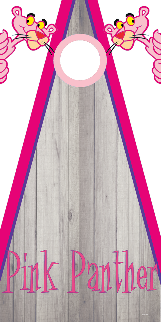 Pink Panther Cornhole Board Skins (Pair)