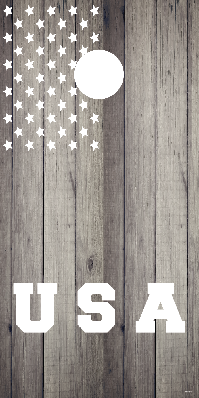 USA Stars Cornhole Board Skins (Pair)