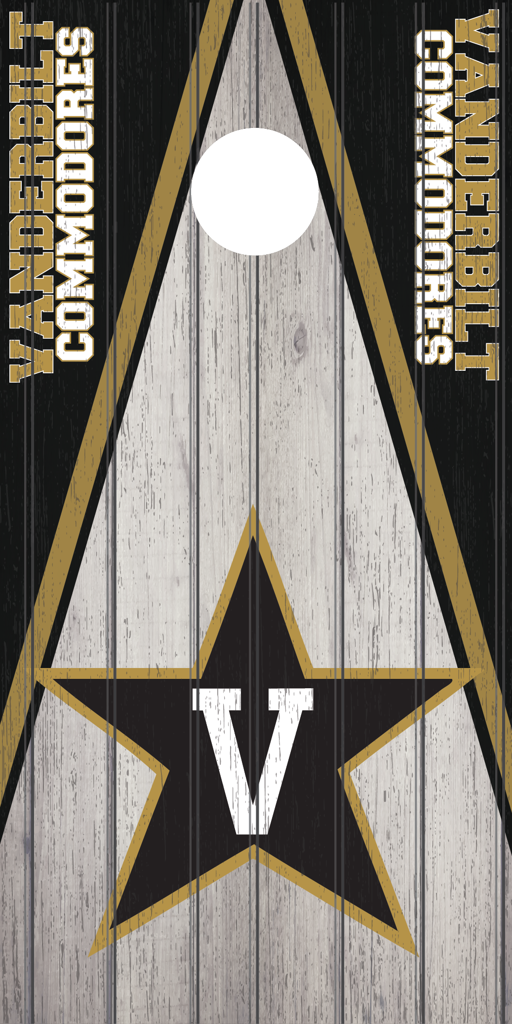 Vanderbilt Commodores Cornhole Board Skins
