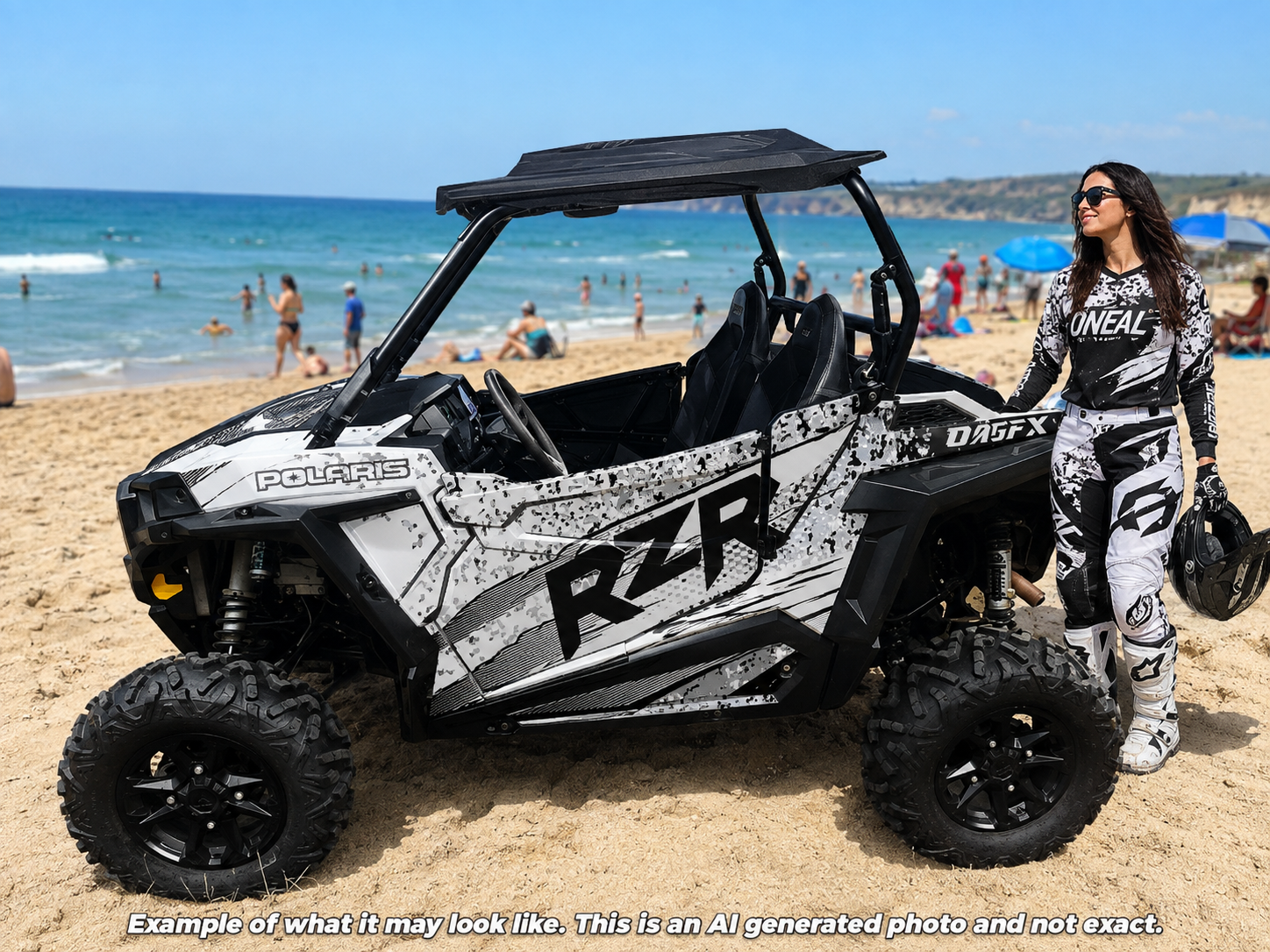 2014 + Polaris RZR 900  Graphics Kit D66-1