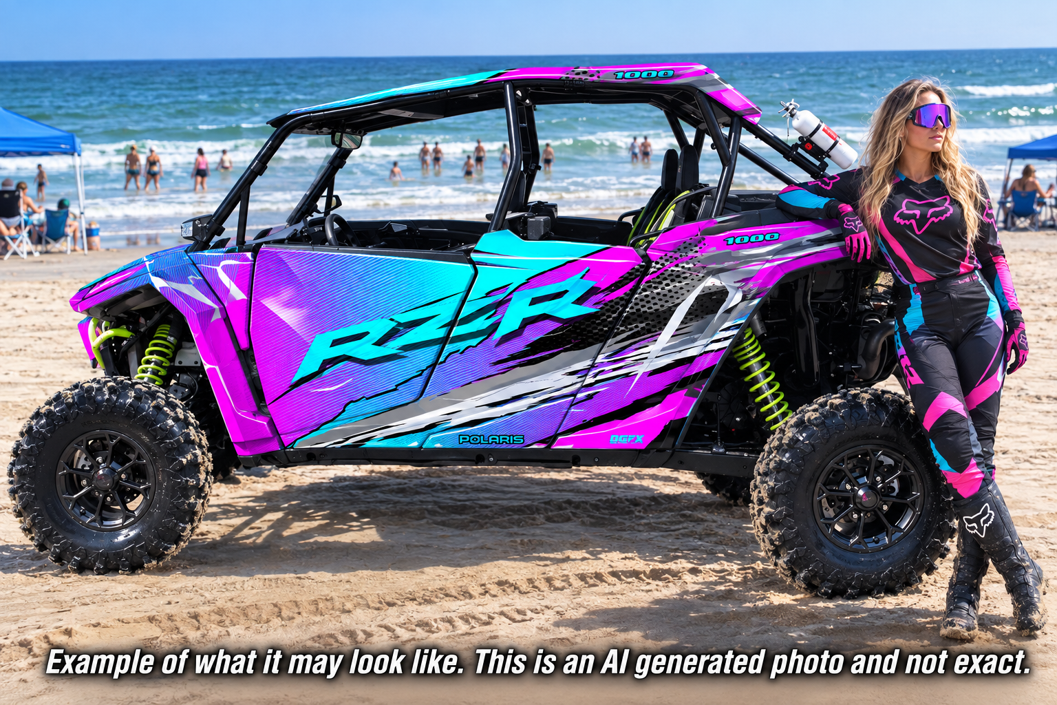 2024 - 2025 Polaris RZR XP 1000 4 Door Graphics Kit D53-1