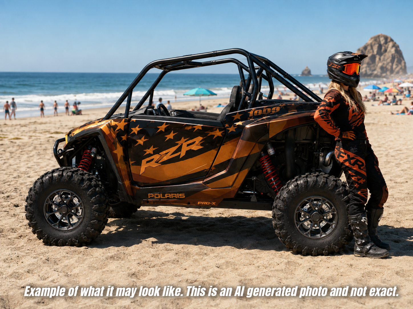 2024-2025 Polaris RZR XP 1000 Graphics Kit D69-2 USA Flag