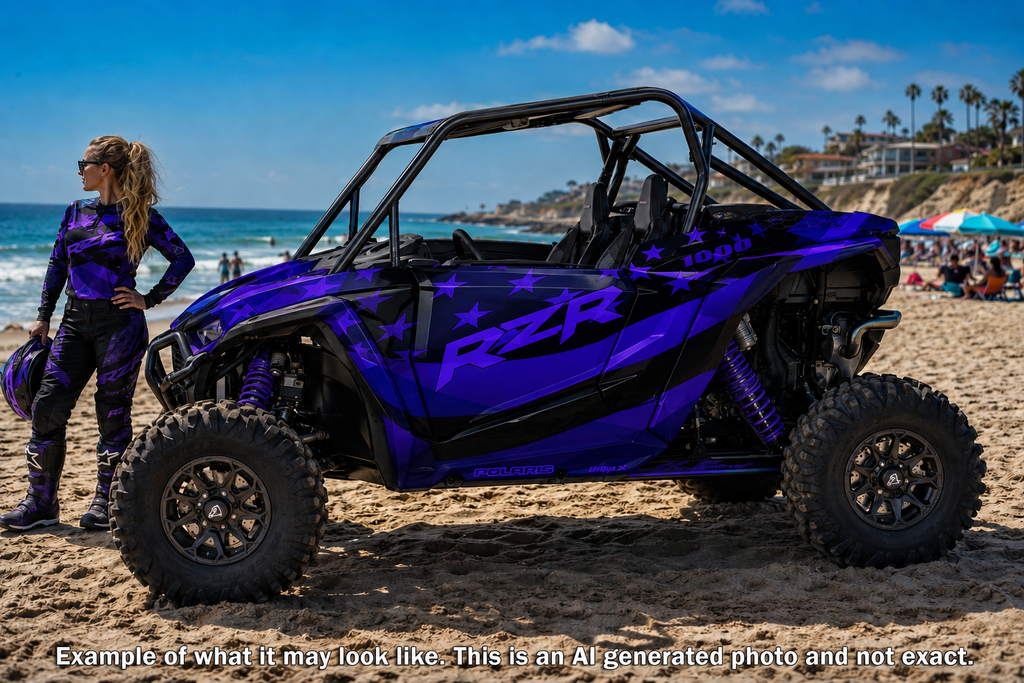 2024-2025 Polaris RZR XP 1000 Graphics Kit D69-3 USA Flag