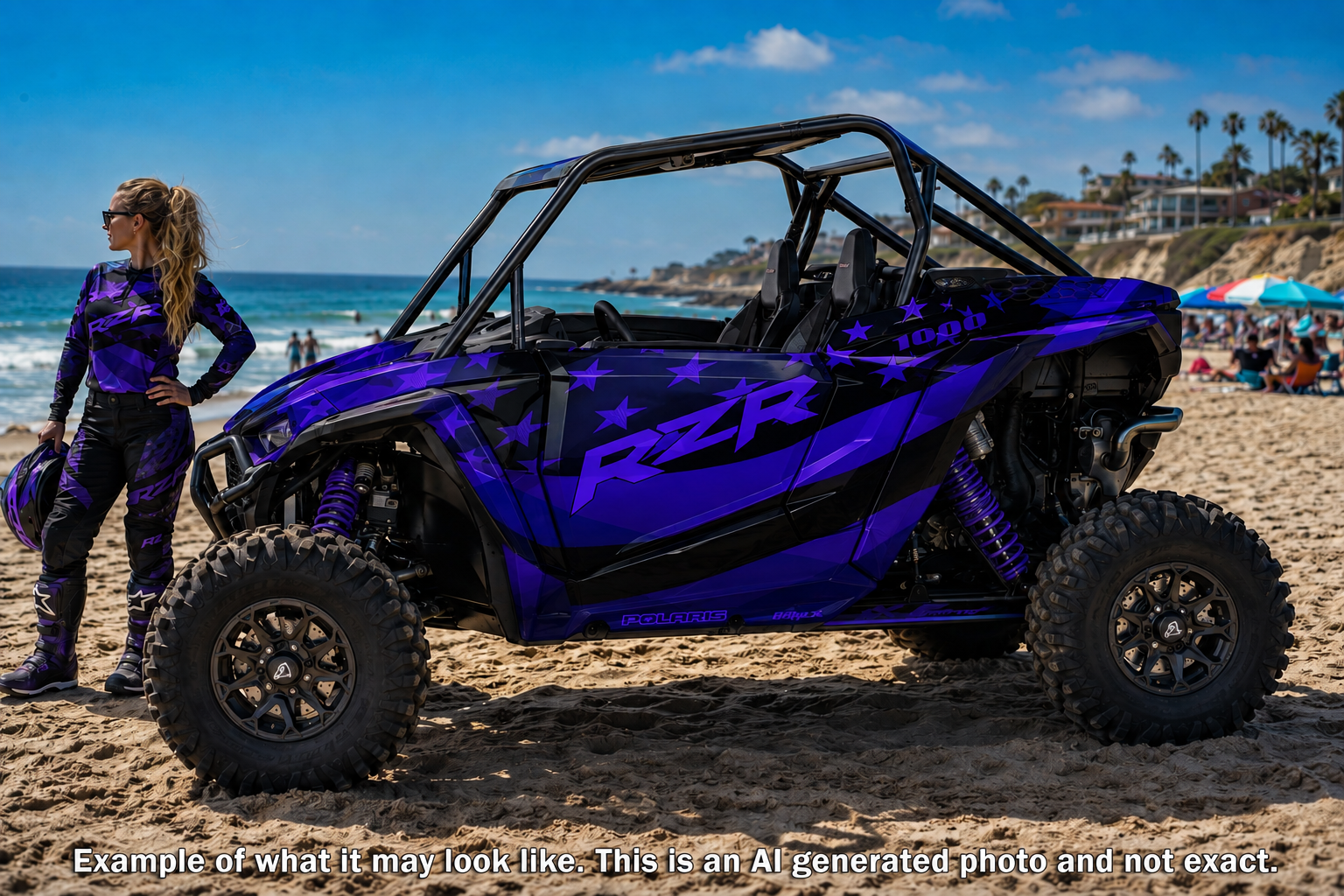 2024-2025 Polaris RZR XP 1000 Graphics Kit D69-3 USA Flag