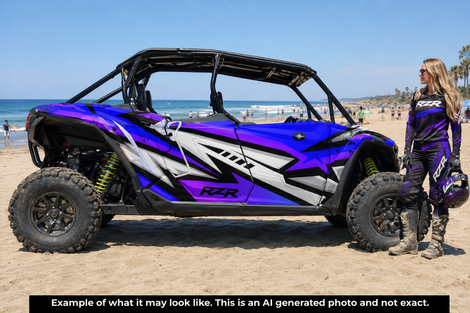 2024 - 2025 Polaris RZR XP 1000 4 Door Graphics Kit D37-4