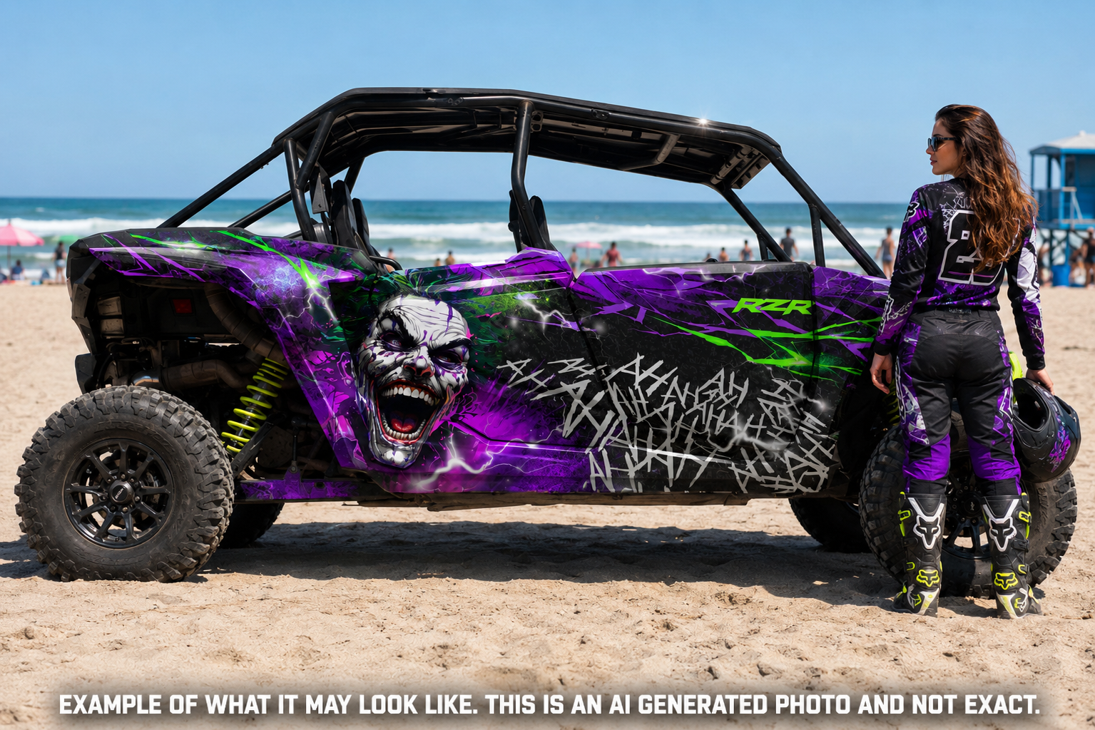 2024 - 2025 Polaris RZR XP 1000 4 Door Graphics Kit DJK Joker