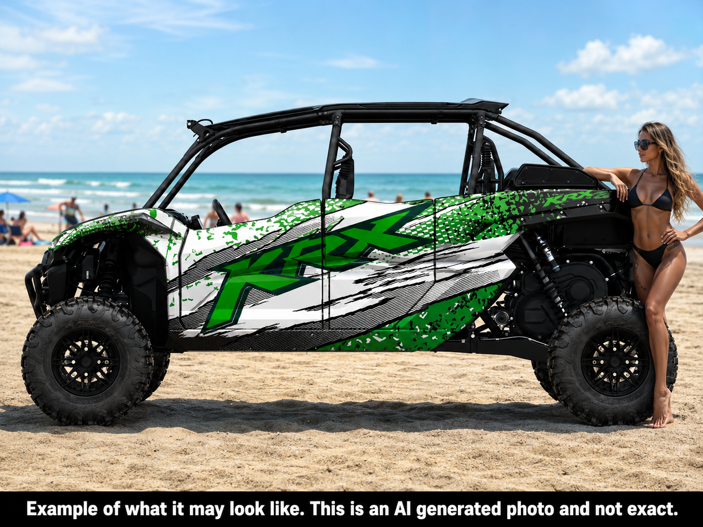 2020 - 2024 Kawasaki Teryx KRX 4 Door 1000 Graphic Kit - Pro Edition D66-4 Green