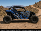 2017 - 2024 Can Am X3 RR DS Maverick Graphics Kit  Pro Edition D57-3 Blue