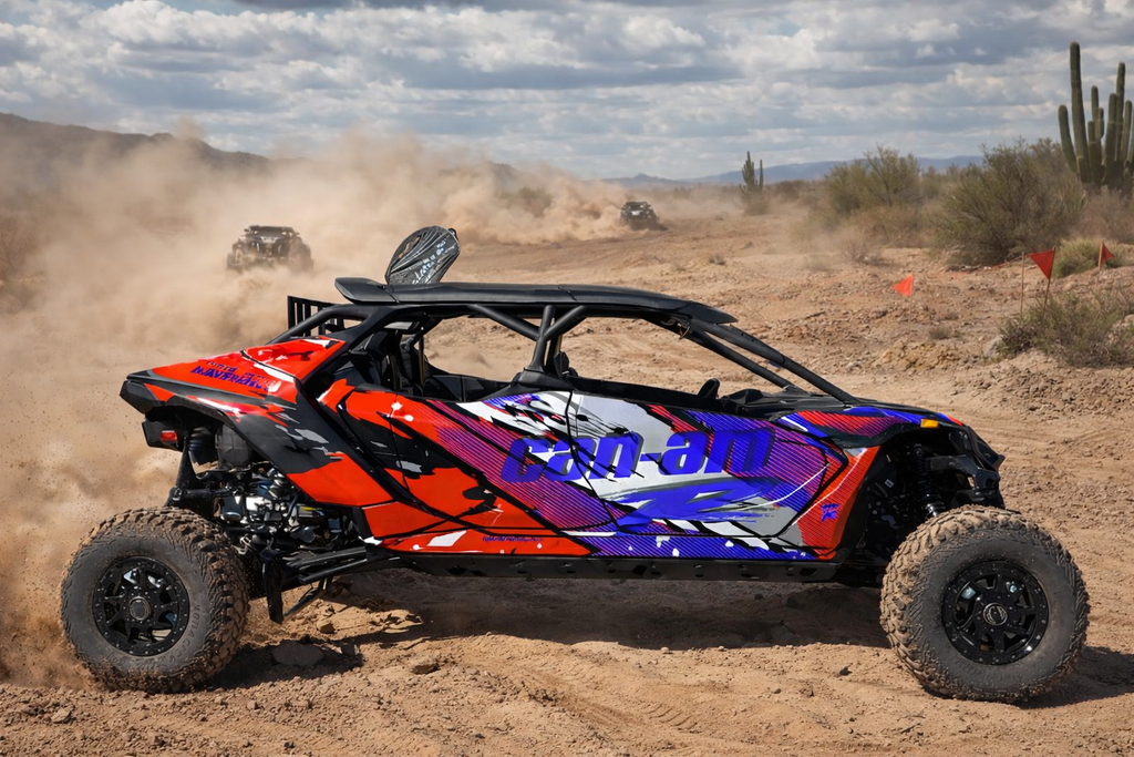 2025 Can Am Maverick R Max 4 Door Graphics Kit   D53-4 Wild OAGFX Racing