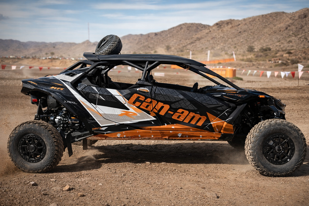 2025 Can Am Maverick R Max 4 Door Graphics Kit   D36-2 OAGFX Racing