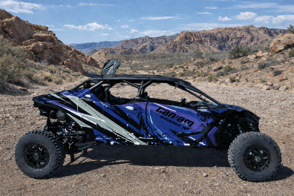 2025 Can Am Maverick R Max 4 Door Graphics Kit   D37-3  OAGFX Racing