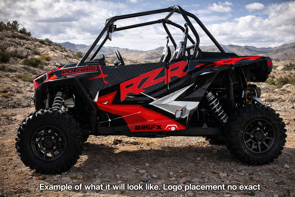 2014 - 2018 Polaris RZR XP 1000 Graphics Kit D36-1 Red