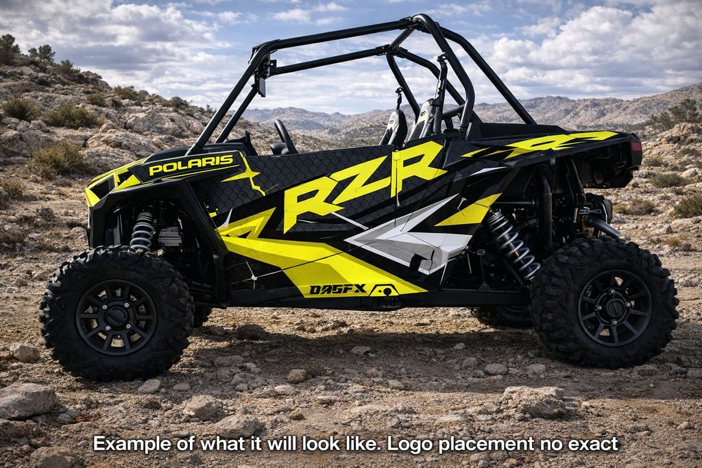 2014 - 2018 Polaris RZR XP 1000 Graphics Kit D36-4 Yellow