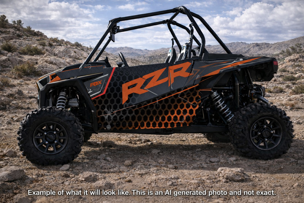 2014 - 2018 Polaris RZR XP 1000 Graphics Kit D46-1 Orange