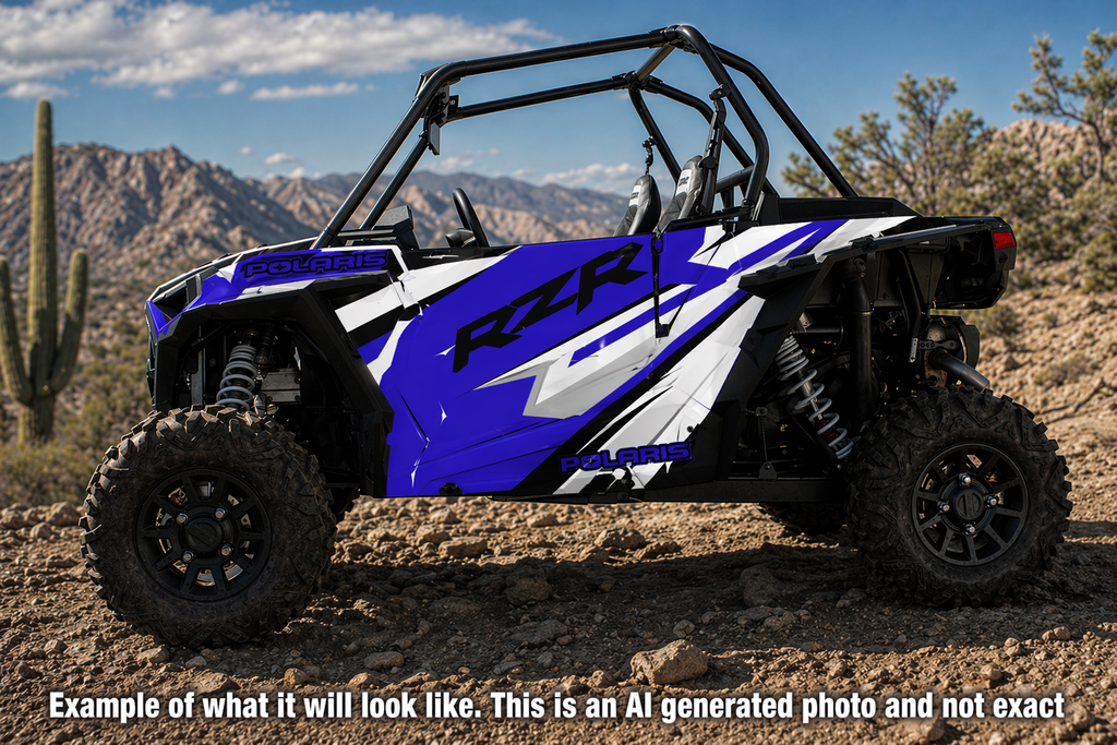 2014 - 2018 Polaris RZR XP 1000 Graphics Kit D33-3 Blue