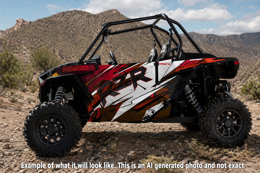 2014 - 2018 Polaris RZR XP 1000 Graphics Kit D35-2 Red