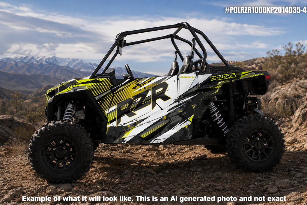 2014 - 2018 Polaris RZR XP 1000 Graphics Kit D35-4 Yellow