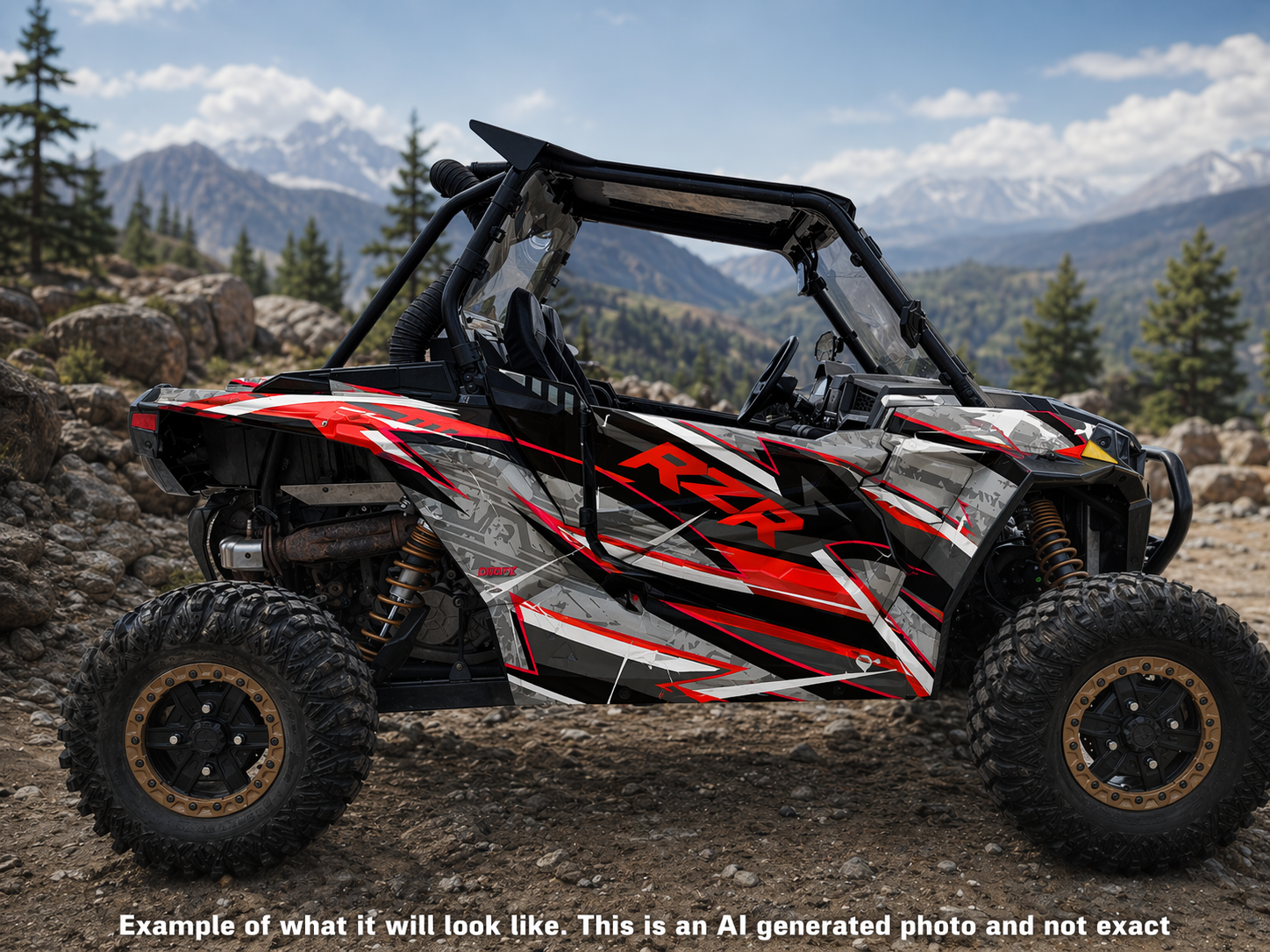 2019 - 2022 Polaris RZR XP 1000 Turbo S Graphics Kit D43-1 OAGFX