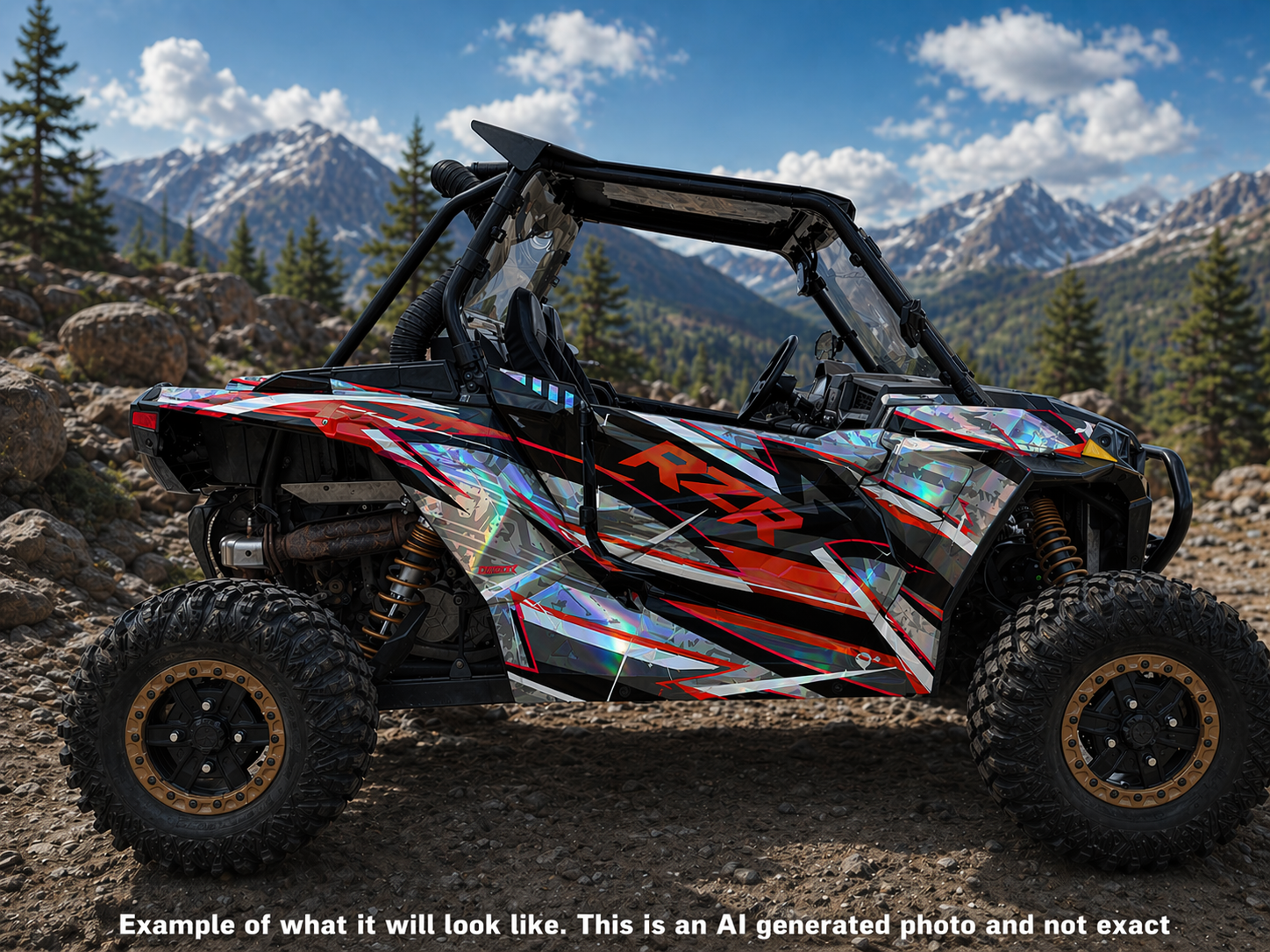 2019 - 2022 Polaris RZR XP 1000 Turbo S Graphics Kit D43-1 OAGFX