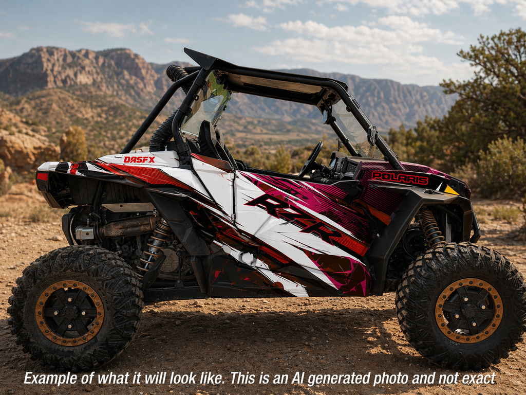 2019 - 2023 Polaris RZR XP 1000 Graphics Kit D35-2 Red OAGFX