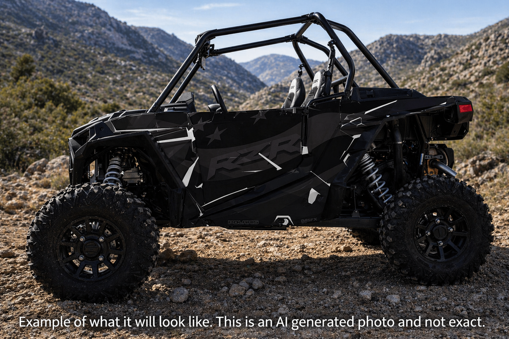2014 - 2018 Polaris RZR XP 1000 Graphics Kit D69-5 USA Flag Stealth Now Available in Holographic