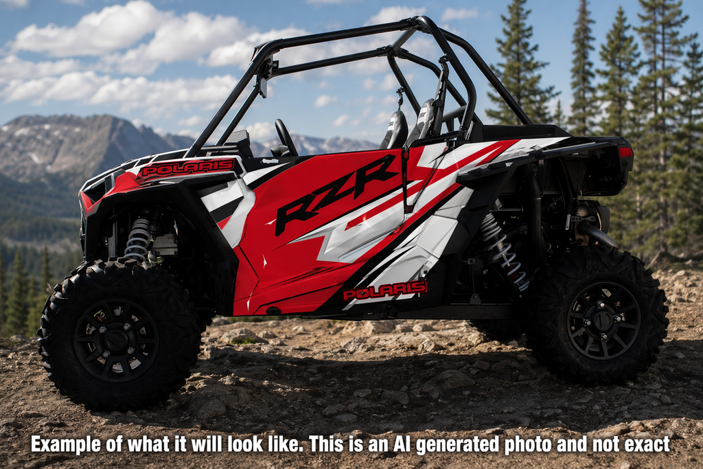 2014 - 2018 Polaris RZR XP 1000 Graphics Kit D33-2 Red