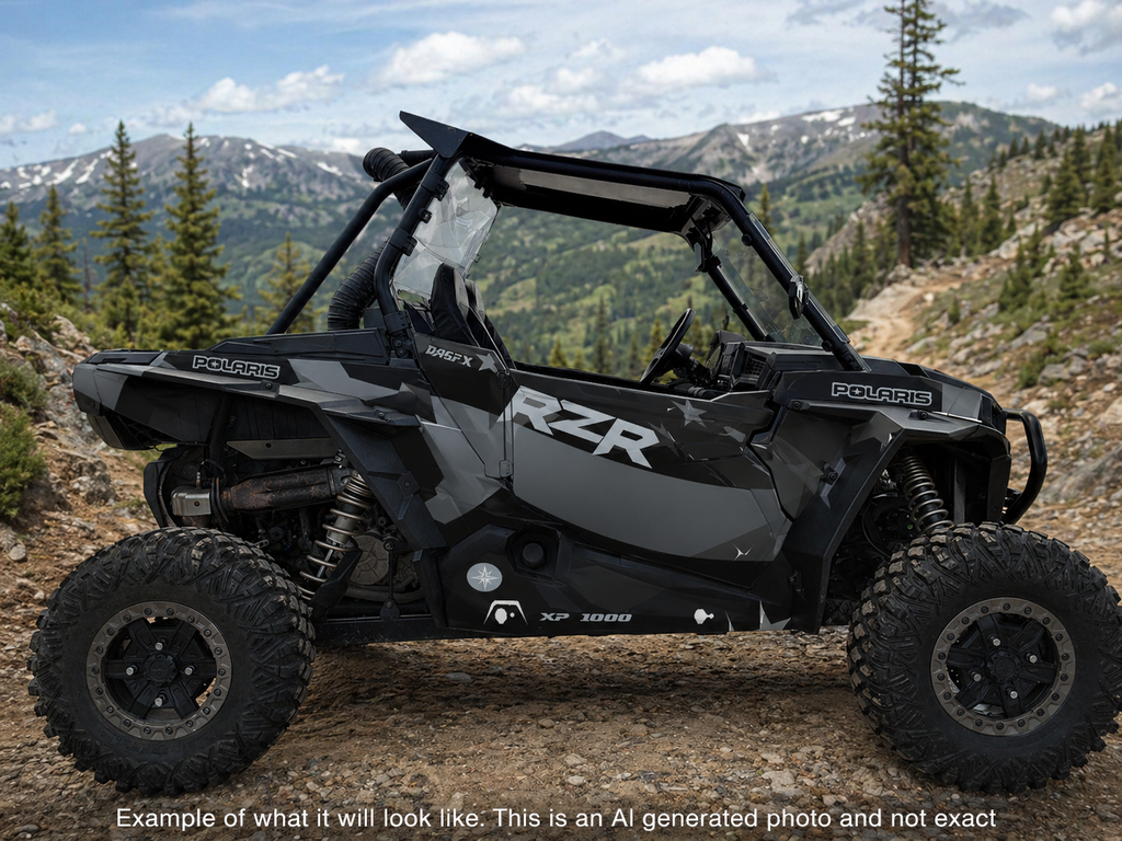 2019 - 2023 Polaris RZR XP 1000 Graphics Kit D69-4 USA Gray