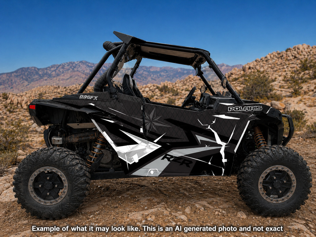 2019 - 2022 Polaris RZR XP 1000 Turbo S Graphics Kit D36-5 Stealth OAGFX