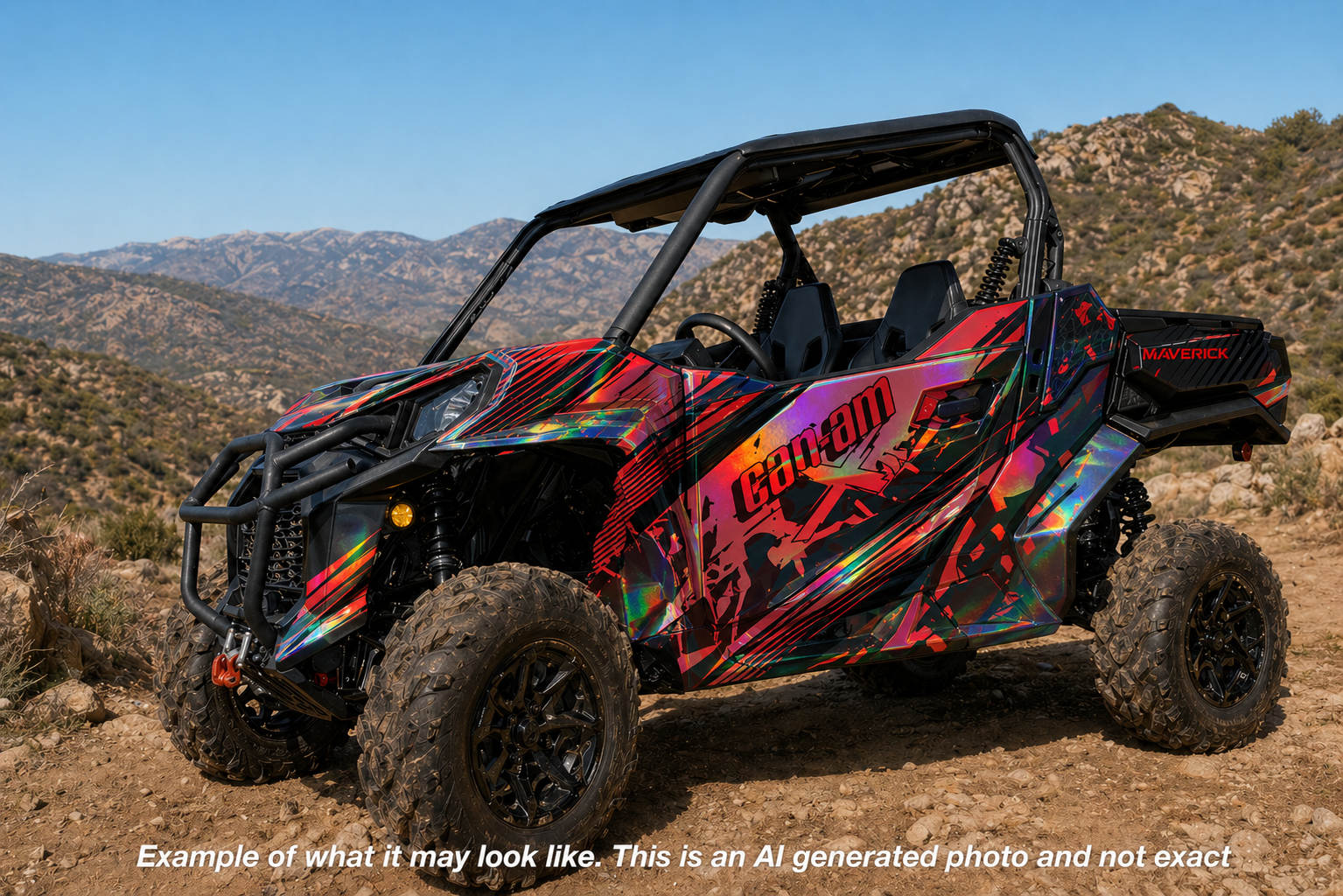 2013-2016 Can Am Maverick 1000 R  OAGFX Racing Graphics Kit  D79-2 Red