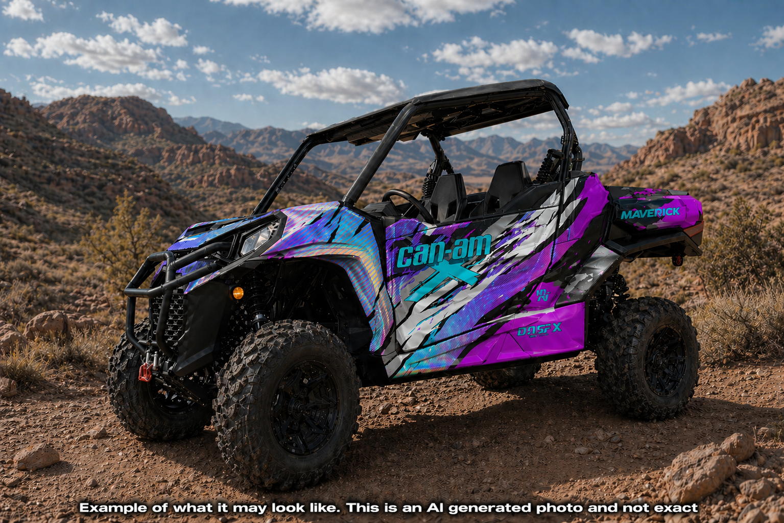 2013-2016 Can Am Maverick 1000 R  OAGFX Racing Graphics Kit  D53-1 Wild