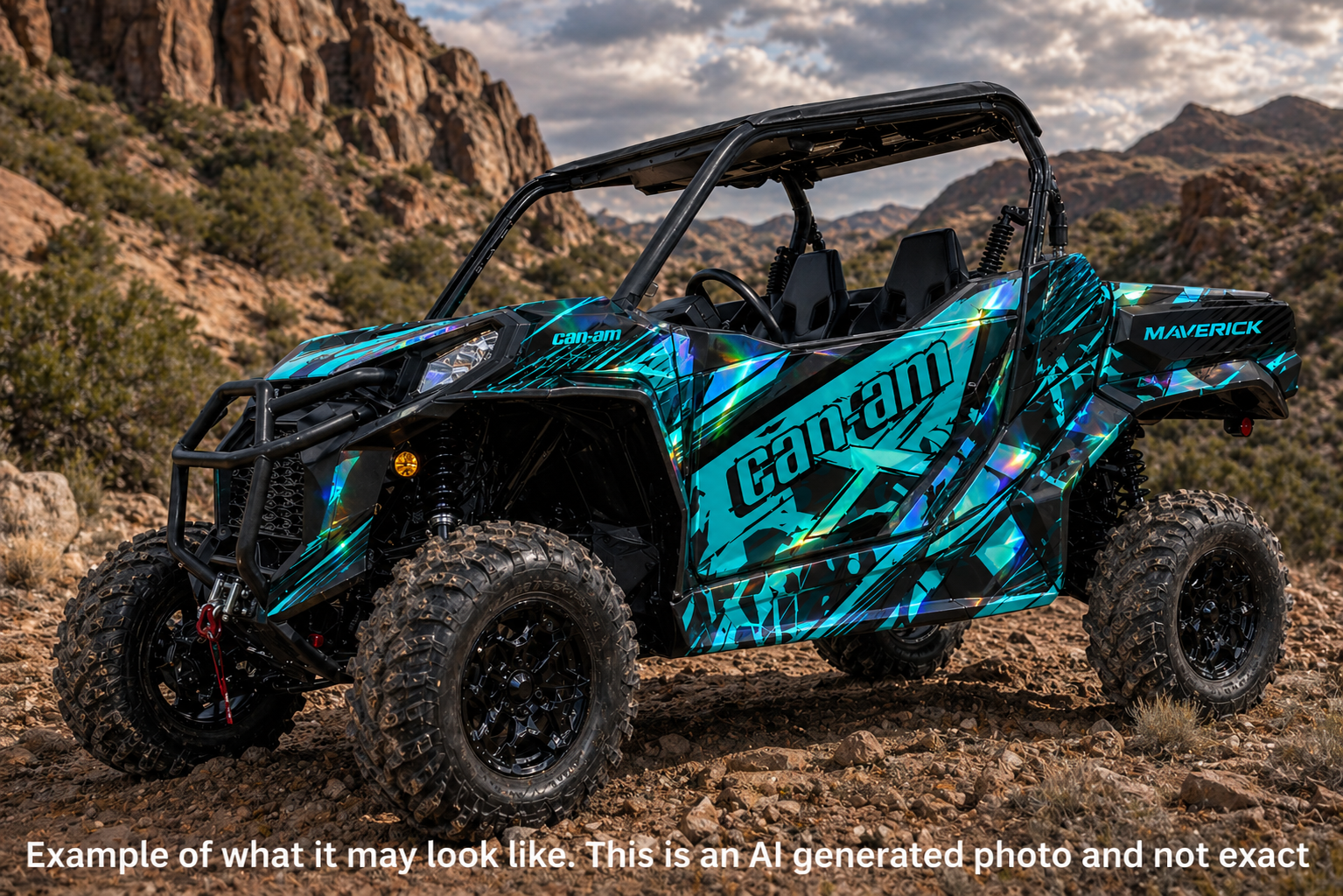 2013-2016 Can Am Maverick 1000 R  OAGFX Racing Graphics Kit  D79-1