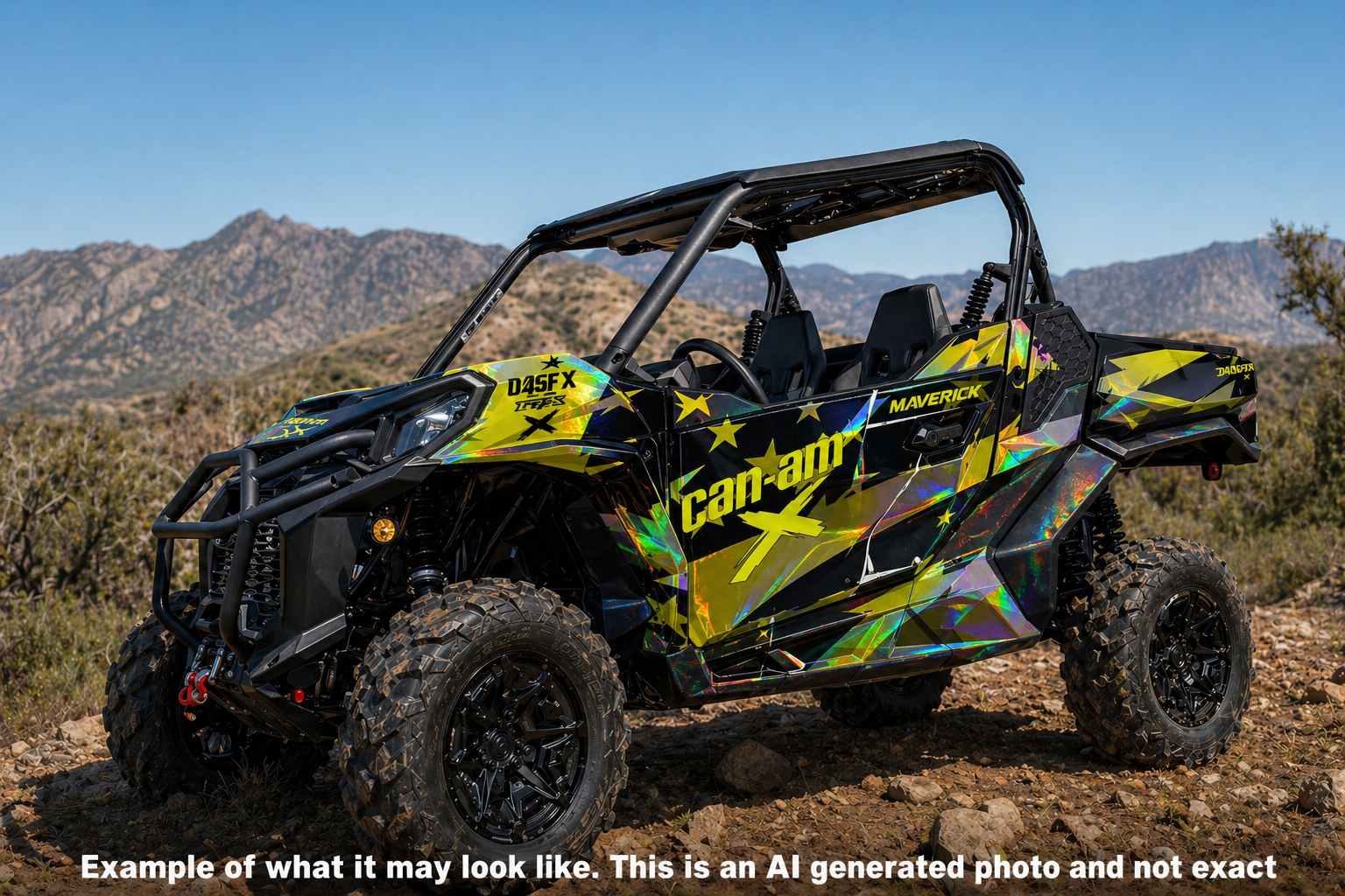2013-2016 Can Am Maverick 1000 R  OAGFX Racing Graphics Kit  D69-1 USA Flag