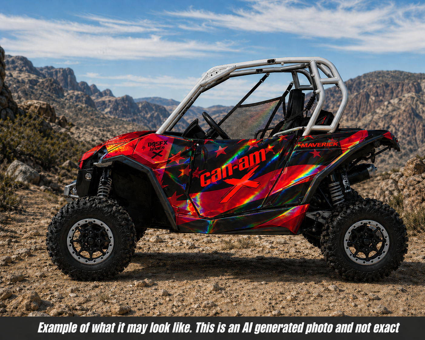2013-2016 Can Am Maverick 1000 R  OAGFX Racing Graphics Kit  D69-3 USA Flag